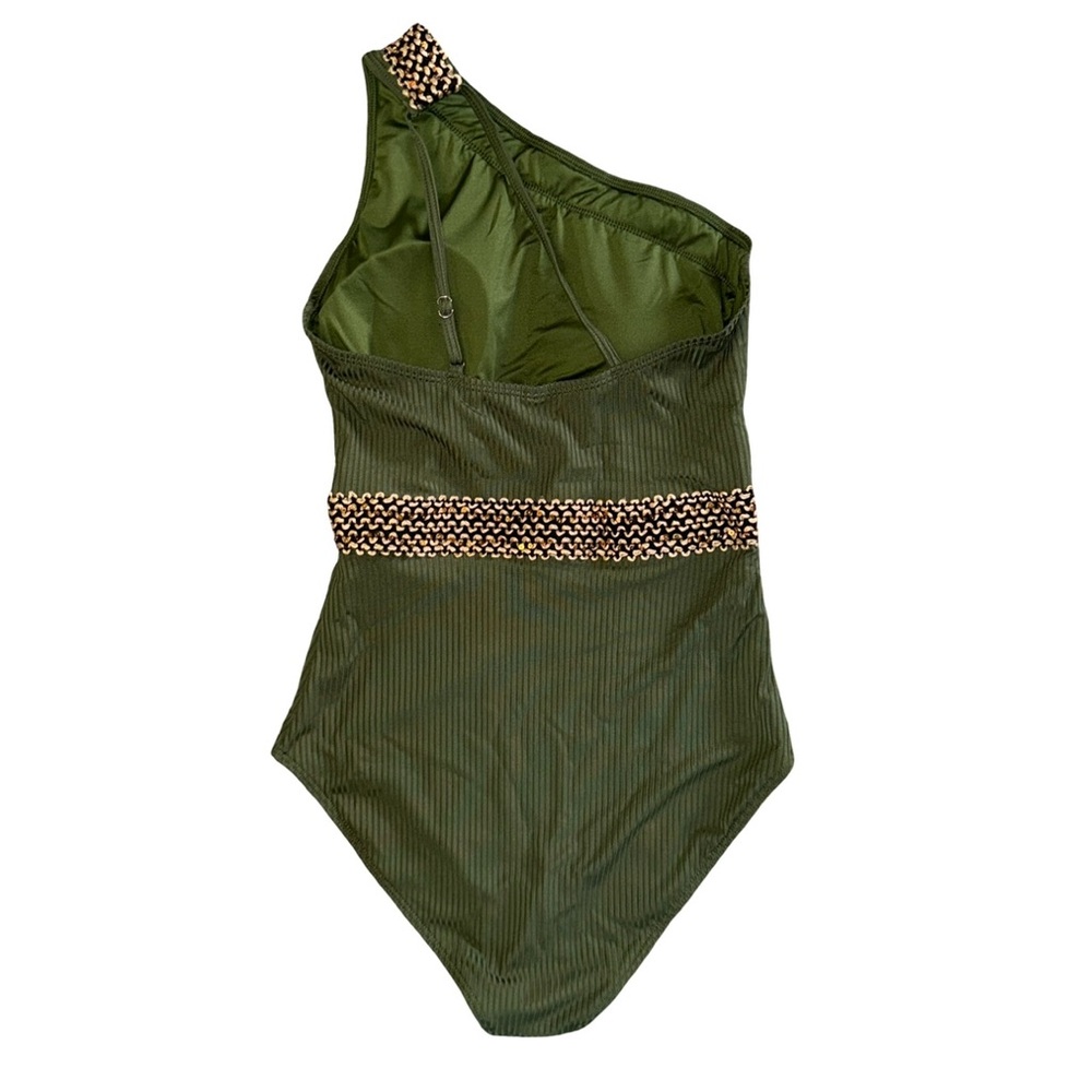 TALISEA Olive Green Ribbed Sparkle One
Piece Swim- medium- NWOT - Picture 3 of 3